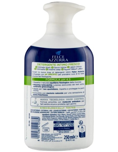felce azzurra detergente intimo - 250ml - fresco ph 4.5 freschezza naturale: tuttocasashop.live: igiene e cura della persona