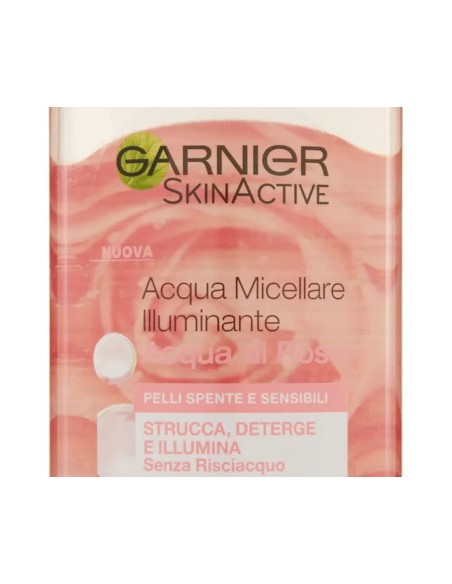 garnier skin active acqua micellare - 400ml - illuminante- acqua di rose: tuttocasashop.live: igiene e cura della persona