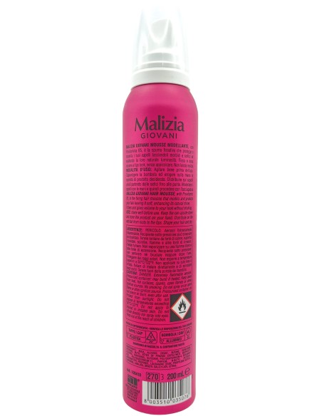 malizia giovani spuma per capelli 200ml - forte: tuttocasashop.live: igiene e cura della persona