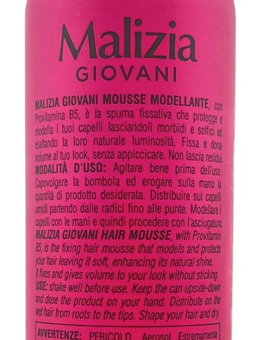 malizia giovani spuma per capelli 200ml - forte: tuttocasashop.live: igiene e cura della persona