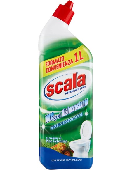 scala wc gel disincrostante - 1 litro - igienizzante - anticalcare: tuttocasashop.live: pulizia e cura della casa