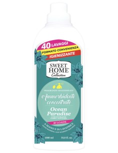 sweet home ammorbidente concentrato - 40 lavaggi - 1 litro - ocean paradise: tuttocasashop.live: prodotti per bucato e tessuti