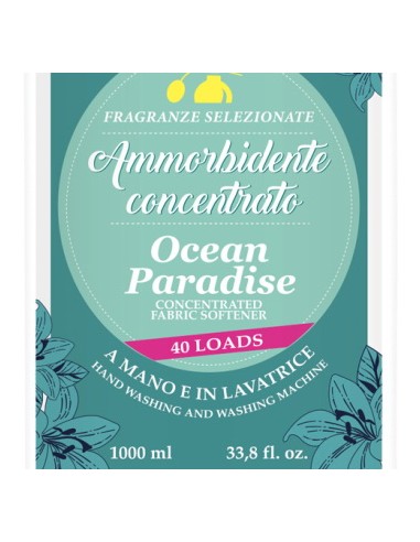 sweet home ammorbidente concentrato - 40 lavaggi - 1 litro - ocean paradise: tuttocasashop.live: prodotti per bucato e tessuti