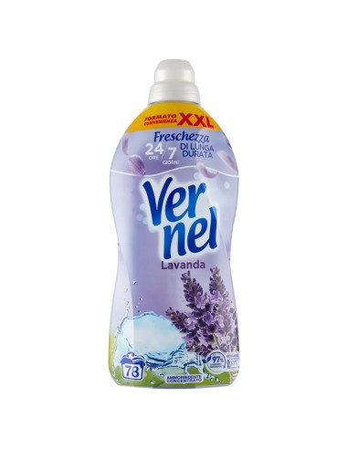 vernel ammorbidente concentrato - 78 lavaggi - 1950ml - lavanda: tuttocasashop.live: prodotti per bucato e tessuti