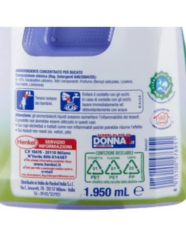 vernel ammorbidente concentrato - 78 lavaggi - 1950ml - lavanda: tuttocasashop.live: prodotti per bucato e tessuti