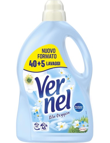 vernel ammorbidente per bucato - 45 lavaggi - 2970ml - blu oxygen: tuttocasashop.live: prodotti per bucato e tessuti