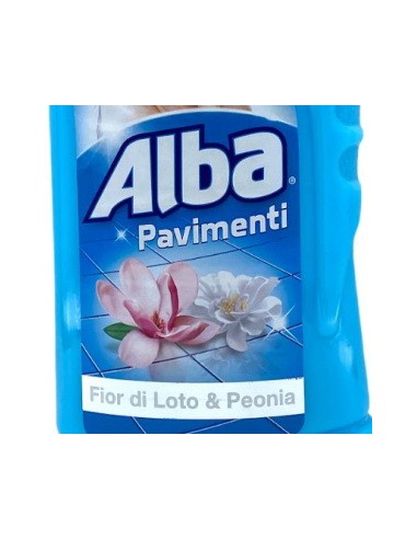 alba pavimenti detergente liquido - 1 litro - fior di loto & peonia: tuttocasashop.live: pulizia e cura della casa