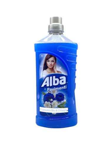 alba pavimenti detergente liquido - 1 litro - papavero blu & ciliegio: tuttocasashop.live: pulizia e cura della casa