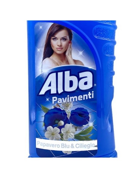 alba pavimenti detergente liquido - 1 litro - papavero blu & ciliegio: tuttocasashop.live: pulizia e cura della casa