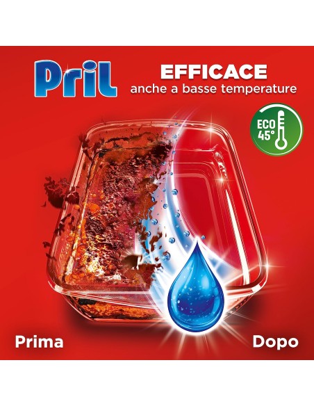 pril tutto in 1 gel detergente lavastoviglie - 35 lavaggi - 630ml - classico: tuttocasashop.live: pulizia e cura della casa