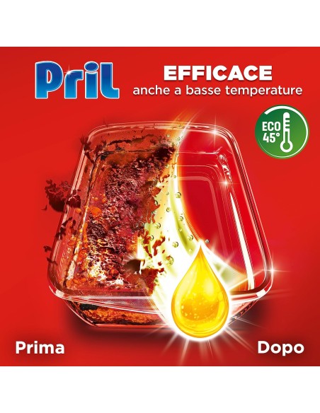 pril tutto in 1 gel detergente lavastoviglie - 35 lavaggi - 630ml - limone: tuttocasashop.live: pulizia e cura della casa
