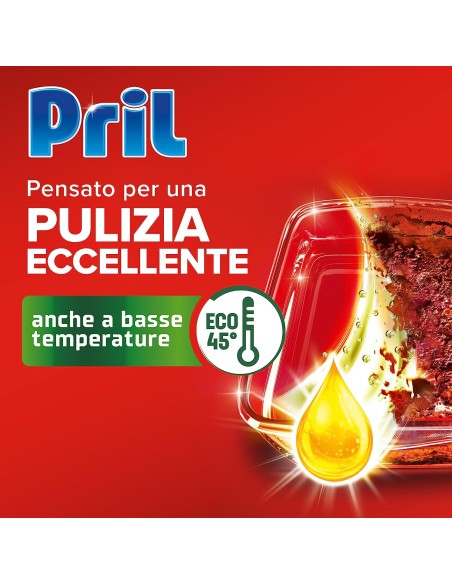 pril tutto in 1 gel detergente lavastoviglie - 35 lavaggi - 630ml - limone: tuttocasashop.live: pulizia e cura della casa