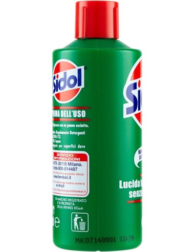 sidol lucida metalli universale - 150ml - per tutti i tipi di metallo: tuttocasashop.live: pulizia e cura della casa