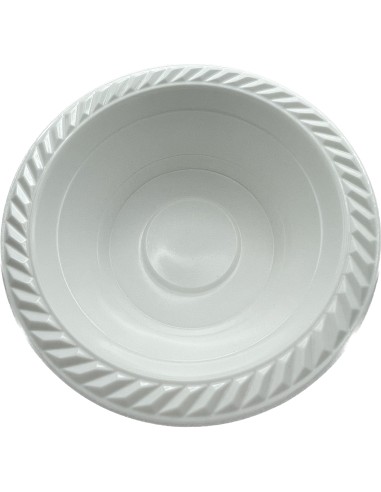 25 ciotole in plastica riutilizzabili - 500cc - diametro 17cm - bianco: tuttocasashop.live: carta & monouso