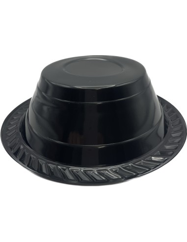 25 ciotole in plastica riutilizzabili - 500cc - diametro 17cm - nero: tuttocasashop.live: carta & monouso