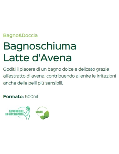 l'angelica bagnoschiuma 500ml - latte d'avena: tuttocasashop.live: igiene e cura della persona