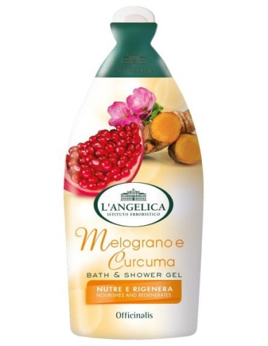l'angelica bagnoschiuma 500ml - melograno e curcuma: tuttocasashop.live: igiene e cura della persona