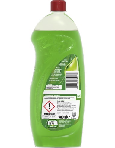 svelto detersivo per piatti e stoviglie - 980ml - limone: tuttocasashop.live: pulizia e cura della casa