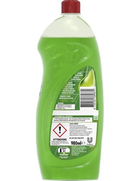 svelto detersivo per piatti e stoviglie - 980ml - limone: tuttocasashop.live: pulizia e cura della casa