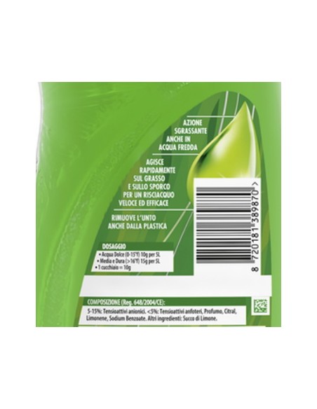 svelto detersivo per piatti e stoviglie - 980ml - limone: tuttocasashop.live: pulizia e cura della casa