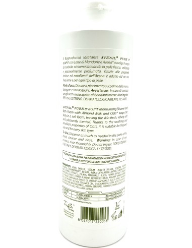 avenil doccia & bagnoschiuma - 400ml - delicato - latte & avena: tuttocasashop.live: igiene e cura della persona