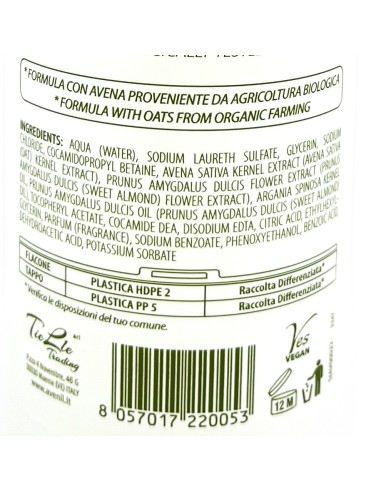 avenil doccia & bagnoschiuma - 400ml - delicato - latte & avena: tuttocasashop.live: igiene e cura della persona