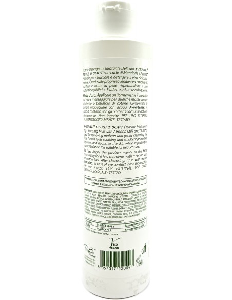 avenil latte detergente viso - 250ml - idratante - latte di mandorle: tuttocasashop.live: igiene e cura della persona