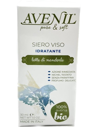 avenil siero viso - 30ml - idratante azione immediata - latte di mandorle: tuttocasashop.live: igiene e cura della persona
