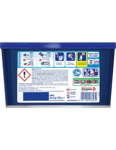 bio presto power caps detersivo lavatrice - 18 capsule - classico: tuttocasashop.live: prodotti per bucato e tessuti