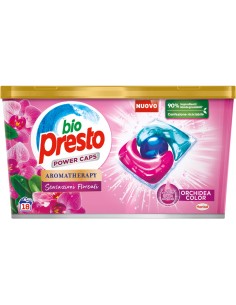 bio presto power caps detersivo lavatrice - 18 capsule - color: tuttocasashop.live: prodotti per bucato e tessuti