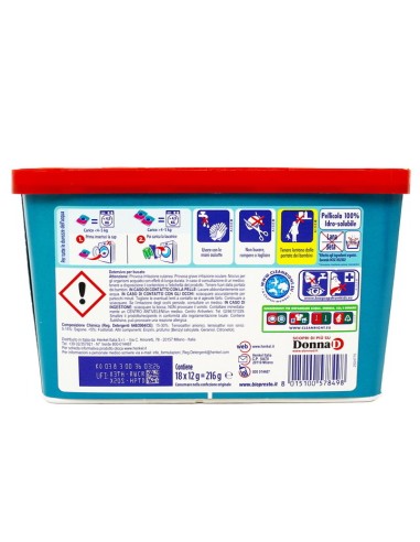 bio presto power caps detersivo lavatrice - 18 capsule - igiene e freschezza: tuttocasashop.live: prodotti per bucato e tessuti