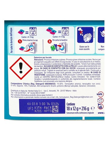 bio presto power caps detersivo lavatrice - 18 capsule - igiene e freschezza: tuttocasashop.live: prodotti per bucato e tessuti