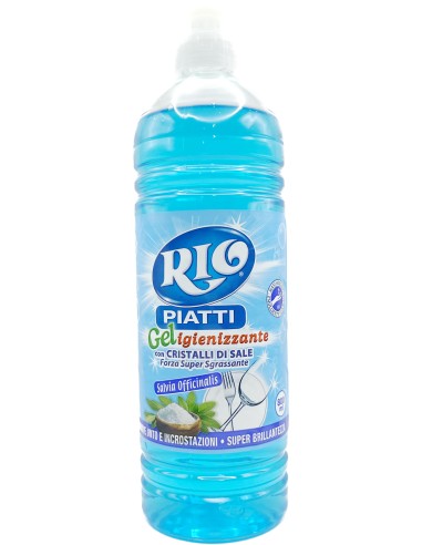 rio detersivo per piatti - 800ml - cristalli di sale & salvia: tuttocasashop.live: pulizia e cura della casa