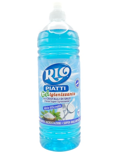 rio detersivo per piatti - 800ml - cristalli di sale & salvia: tuttocasashop.live: pulizia e cura della casa