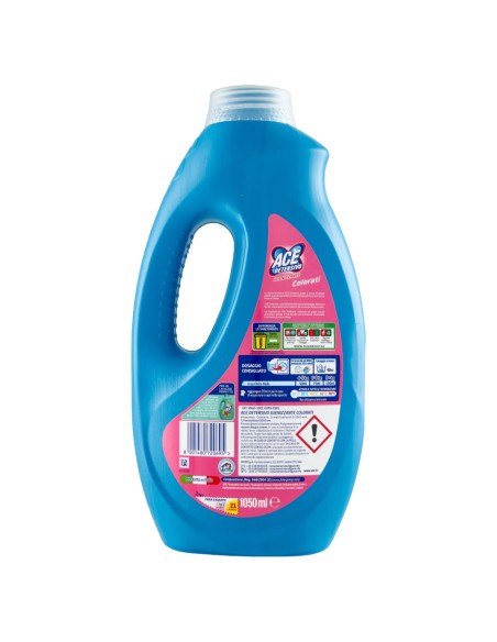 ace detersivo lavatrice liquido - 21 lavaggi - 1050ml - colore: tuttocasashop.live: prodotti per bucato e tessuti