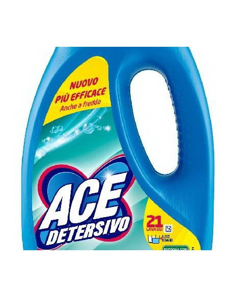 ace detersivo lavatrice liquido - 21 lavaggi - 1050ml - talco & muschio: tuttocasashop.live: prodotti per bucato e tessuti