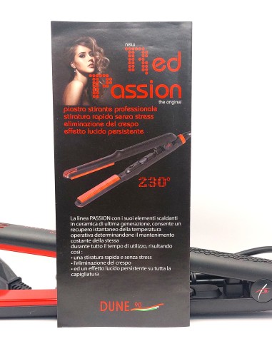 dune 90 red passion - piastra basculante stirante modellante - ceramica: tuttocasashop.live: altro - bazar