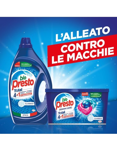 bio presto detersivo lavatrice liquido 50 lavaggi 2250ml - classico: tuttocasashop.live: prodotti per bucato e tessuti