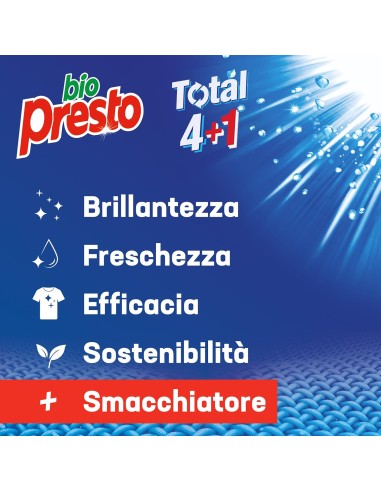 bio presto detersivo lavatrice liquido 50 lavaggi 2250ml - igiene: tuttocasashop.live: prodotti per bucato e tessuti