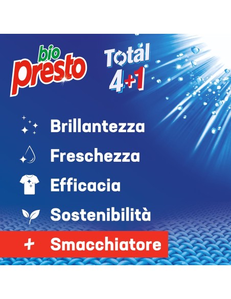 bio presto detersivo lavatrice liquido 50 lavaggi 2250ml - igiene: tuttocasashop.live: prodotti per bucato e tessuti