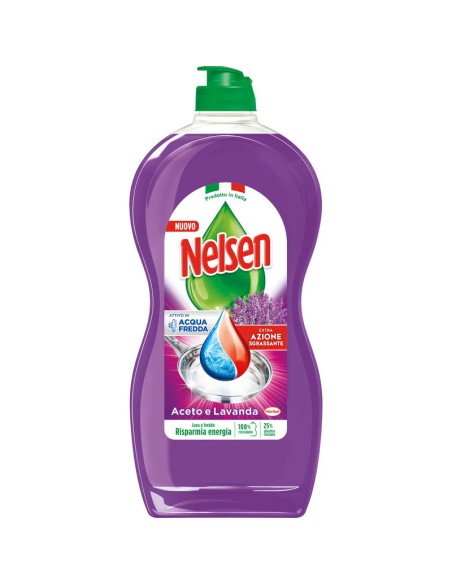 nelsen detersivo per piatti - 850ml - aceto & lavanda: tuttocasashop.live: pulizia e cura della casa