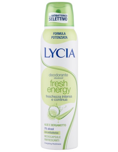lycia deodorante spray 150ml - fresh energy: tuttocasashop.live: igiene e cura della persona