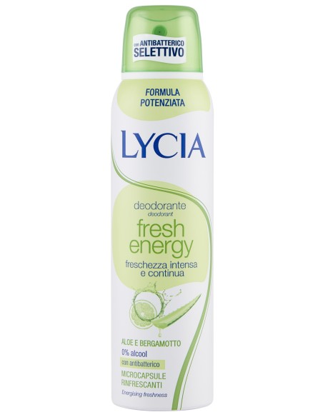 lycia deodorante spray 150ml - fresh energy: tuttocasashop.live: igiene e cura della persona