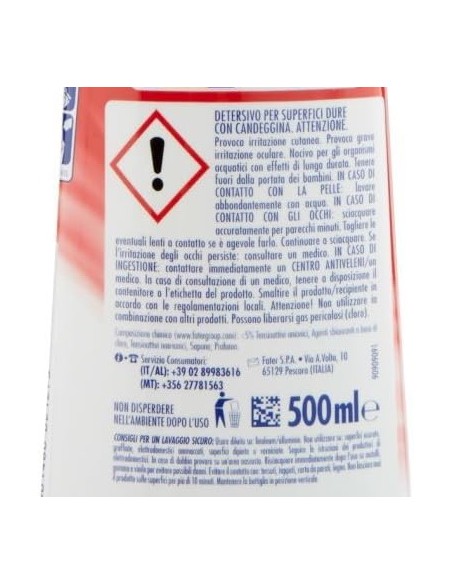 ace igiene casa crema gel 500ml - protezione per la casa con candeggina: tuttocasashop.live: pulizia e cura della casa