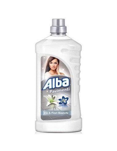 alba pavimenti detergente liquido - 1 litro - iris e fiori bianchi: tuttocasashop.live: pulizia e cura della casa