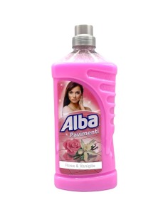 alba pavimenti detergente liquido - 1 litro - rosa e vaniglia: tuttocasashop.live: pulizia e cura della casa