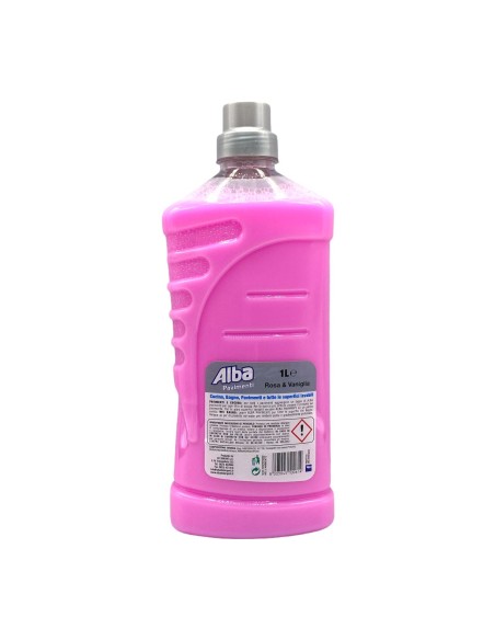 alba pavimenti detergente liquido - 1 litro - rosa e vaniglia: tuttocasashop.live: pulizia e cura della casa