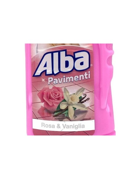 alba pavimenti detergente liquido - 1 litro - rosa e vaniglia: tuttocasashop.live: pulizia e cura della casa