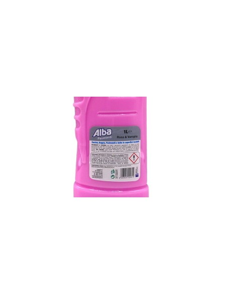 alba pavimenti detergente liquido - 1 litro - rosa e vaniglia: tuttocasashop.live: pulizia e cura della casa