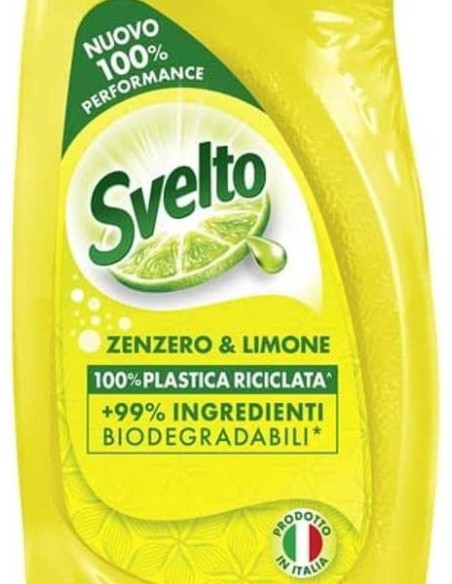 svelto detersivo per piatti e stoviglie - 930ml - zenzero e limone: tuttocasashop.live: pulizia e cura della casa